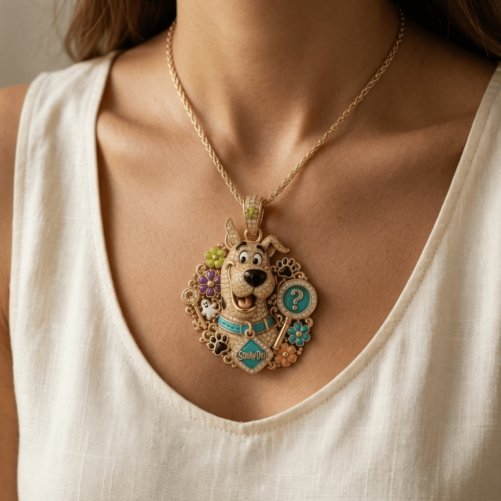 SCBD Solid Gold Chain with Diamond Pendant PDL