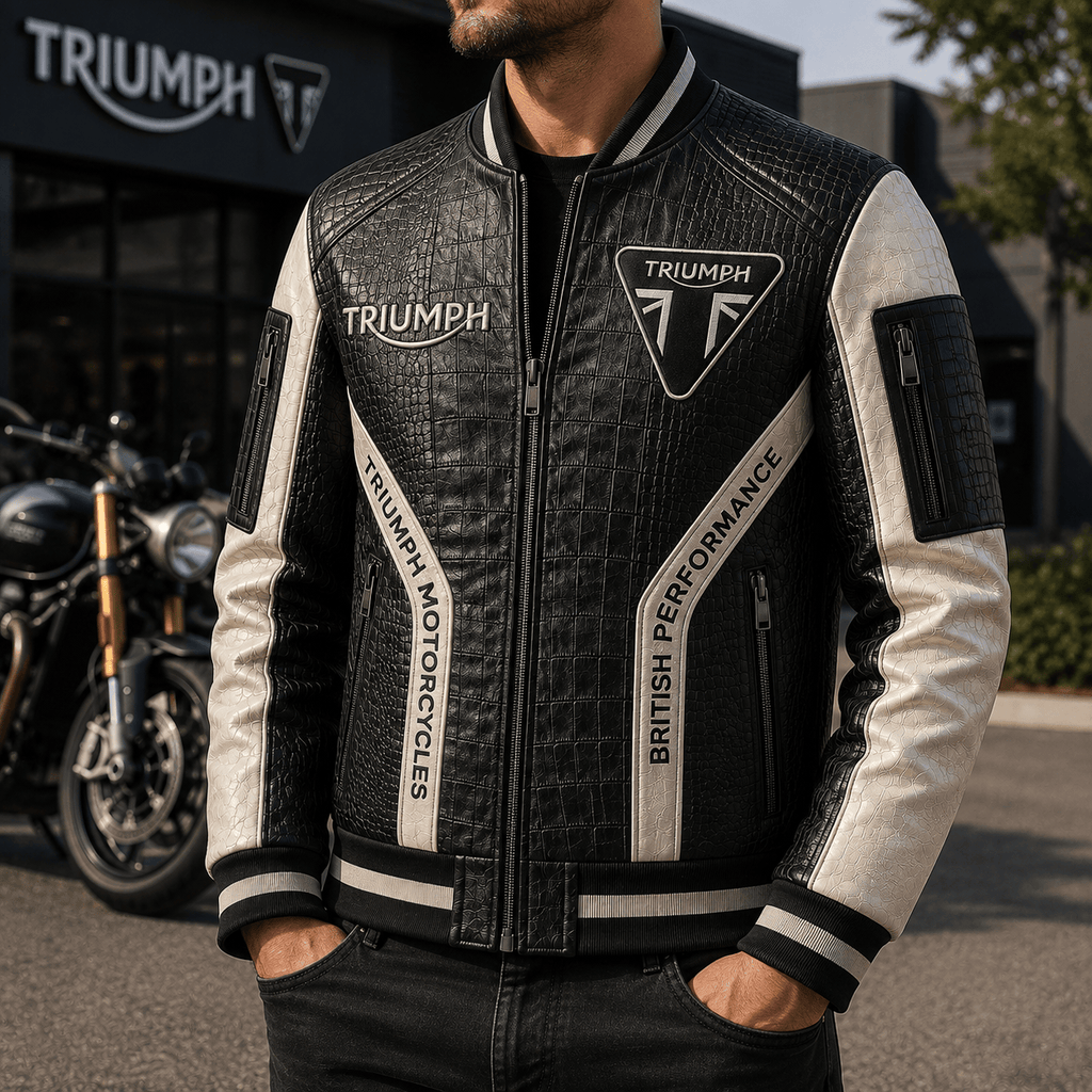 Premium TRI Leather Zipper Jacket TNSM