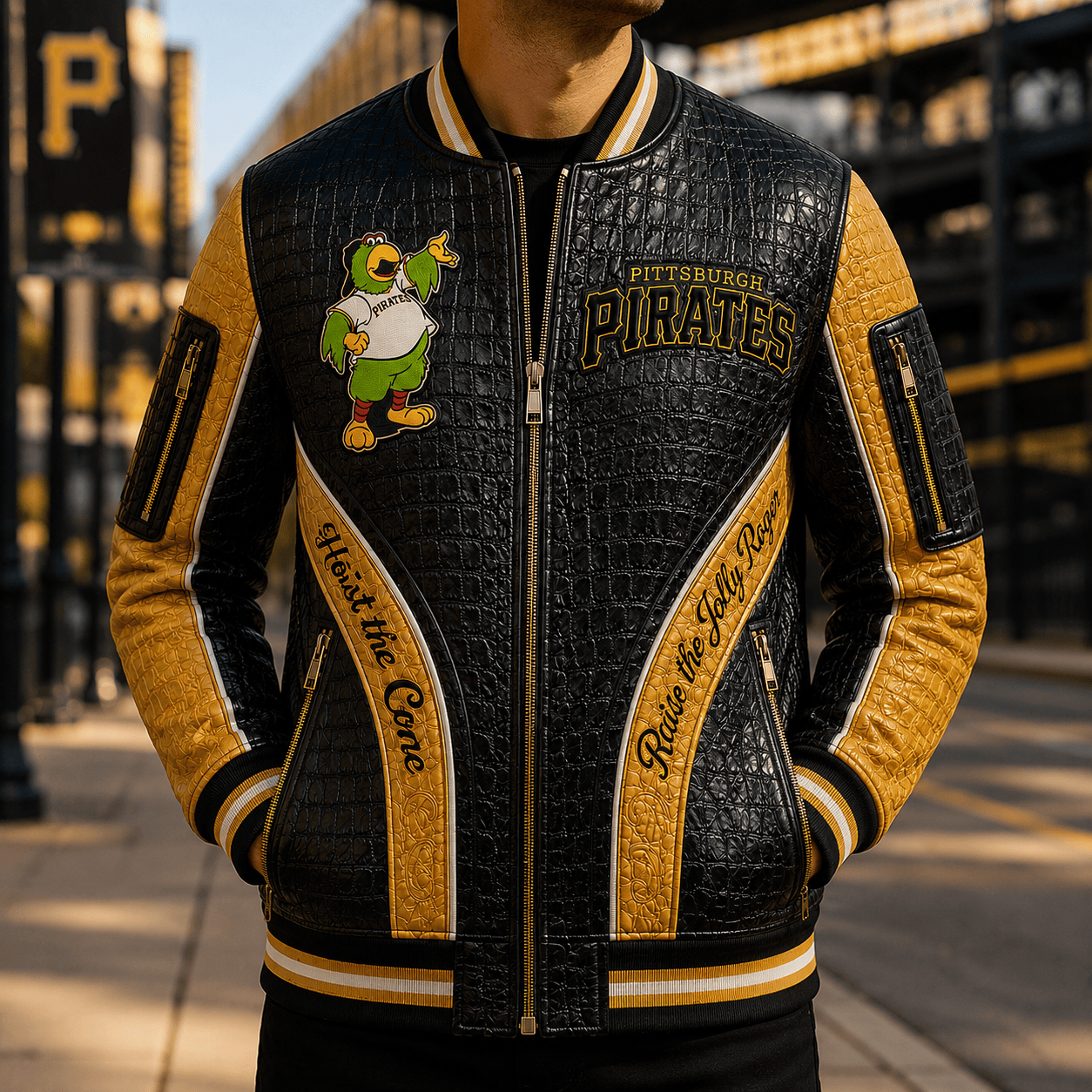 Premium PITTS Leather Zipper Jacket PVNA