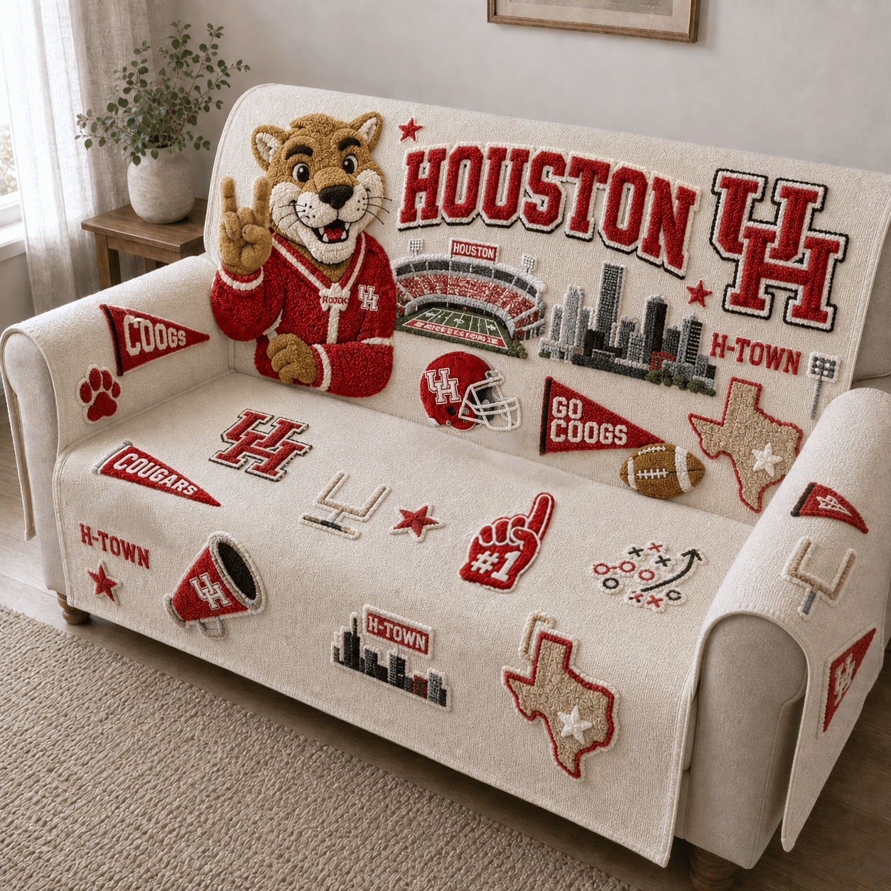HTCG Tufted Sofa Cover & Pillow Set HTTT