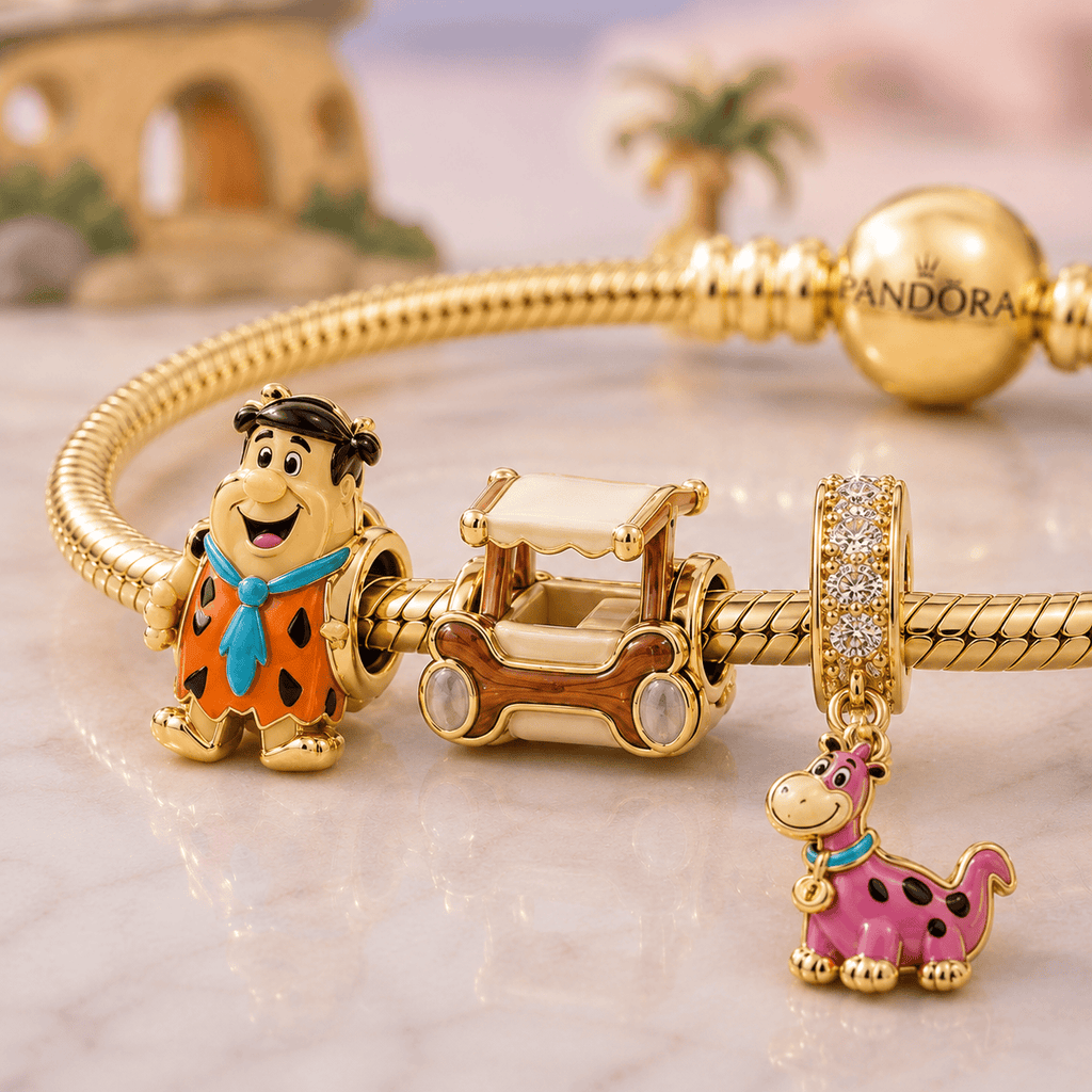 TFS Gold Charm Bracelet Set VTH