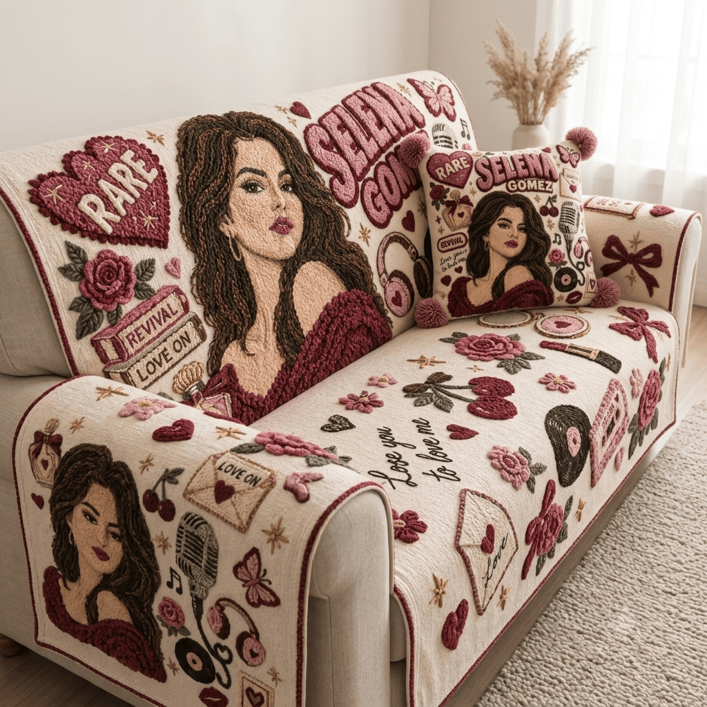 SLNG Tufted Sofa Cover & Pillow Set DNBN