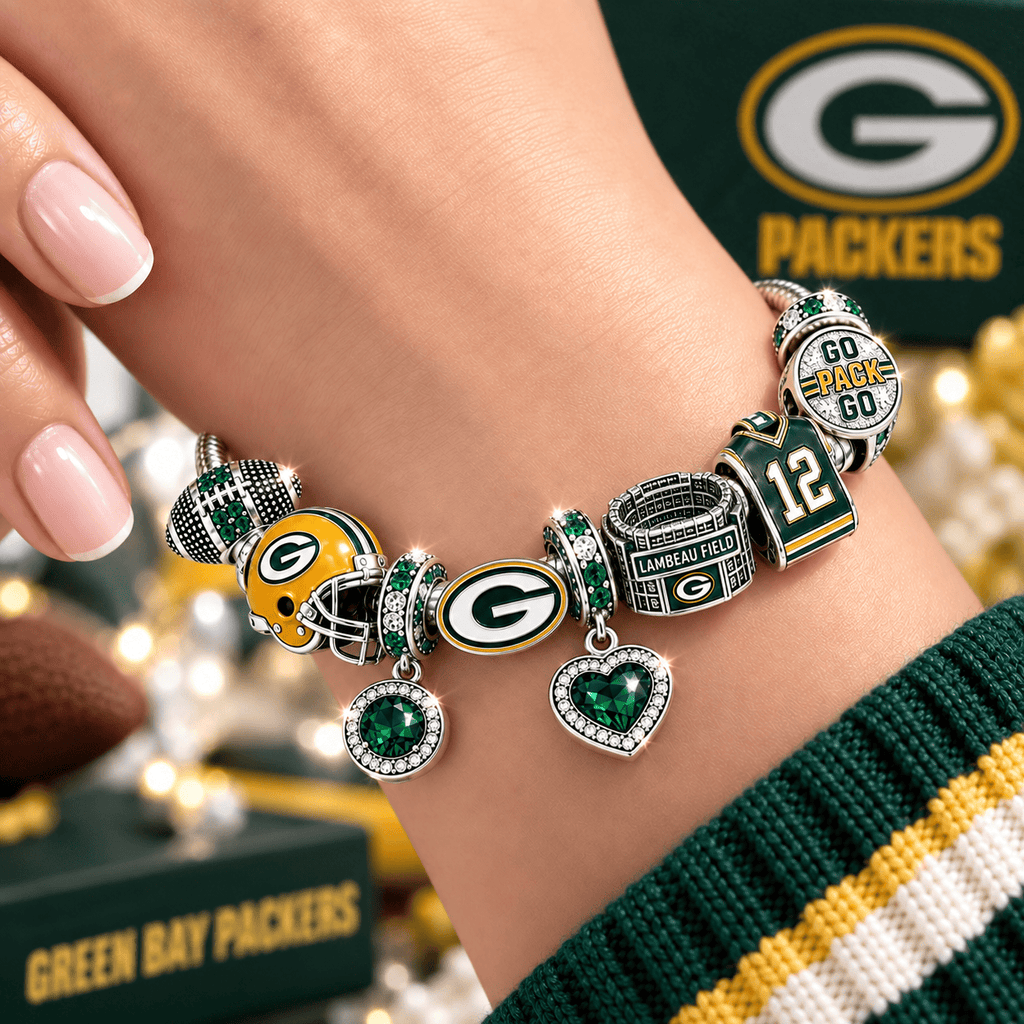 GBP Silver Charm Bracelet Set BMD